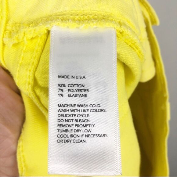 KATE SPADE SATURDAY | Bright Yellow Skinny Jeans - Picture 10 of 10